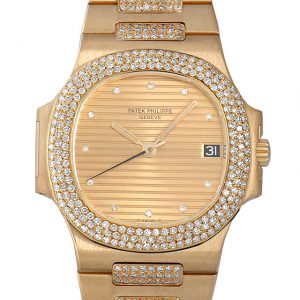 パテックフィリップ ノーチラス ベゼルブレスダイヤ 3800/5J