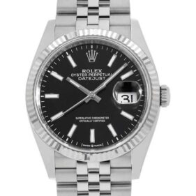 ロレックス デイトジャスト36 ジュビリーブレス ブラック 126234