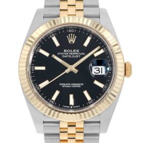 ロレックス デイトジャスト ジュビリーブレス ブラック 126333