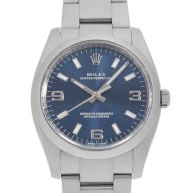 ロレックス オイスターパーペチュアル 114200 ブルー