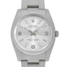 ロレックス オイスターパーペチュアル 114200 シルバー