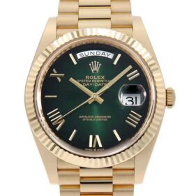 ロレックス デイデイト40 228238 グリーンオンブレ