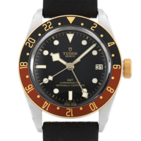 チューダー ブラックベイGMT レザー 79833MN-0003 ブラック