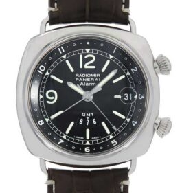 パネライ ラジオミール GMT アラーム 42mm ブラック PAM00098