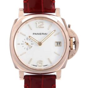 パネライ ルミノール ドゥエ ゴールドテック マドレペルラ 38mm シェル PAM01280