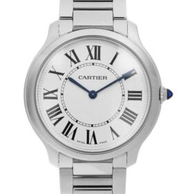 カルティエ ロンド マスト ドゥ カルティエ 36MM シルバー オンライン限定 SS/SS クォーツ WSRN0034