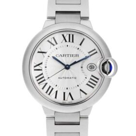 カルティエ バロンブルー 40MM シルバー SS/SS 自動巻き WSBB0040